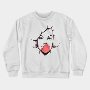 Woman Bubble Gum Crewneck Sweatshirt